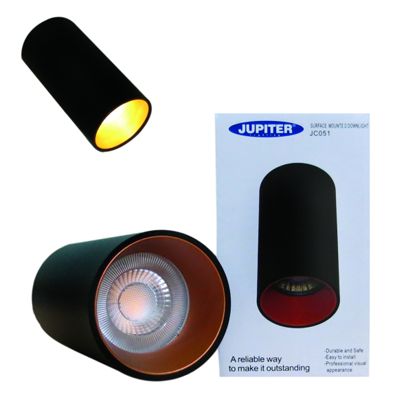 Jüpiter S.Ü. Siyah ve Altın Tavan Armatürü JC050SA JC051SA