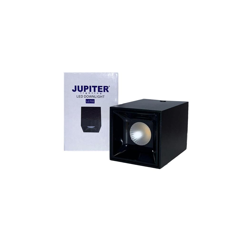 JUPITER LC702S SİYAH Alüminyum  Led Spot 3000K 