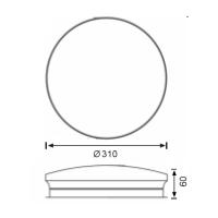 Jupiter Led Tavan Armatürü Beyaz 6500K-JK180 