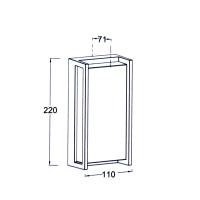 Jüpiter 3000K Bahçe Antrasit Led Bahçe Aplik  LW701 