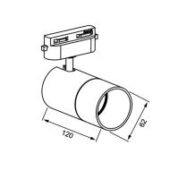 Jüpiter JR658B BEYAZ Monofaze Soketli Ray Spot 