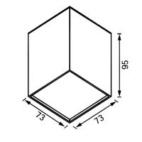 Jüpiter S.Ü. Siyah ve Altın Led Tavan Armatürü 3000K LC601SA