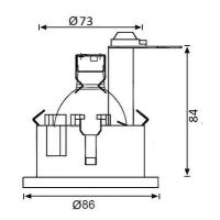 Jüpiter Sıva Altı Camlı Banyo Spot Beyaz JH680 - B
