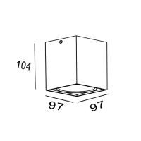 Jüpiter Siyah Tavan Armatürü JC062S