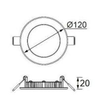 Jüpiter Slim Led Panel 6W 6500K LD471-B865