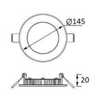 Jüpiter Slim Led Panel 9W 6500K LD469-B865