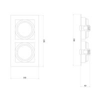 Jüpiter Hareketli Plastik Spot JK640S 2xGU10 Duylu