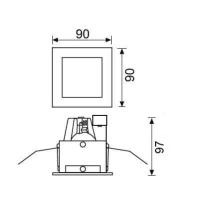 JUPITER JD232 BEYAZ/SİYAH Metal Hareketli Spot