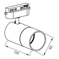 JUPITER JR657B BEYAZ Monofaze Soketli Ray Spot