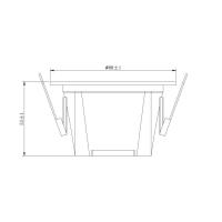 JUPITER LD700S840 SİYAH Alüminyum Sabit Spot 4000K