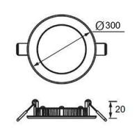 Jüpiter Slim Led Panel 24W 3000K LD468-B830